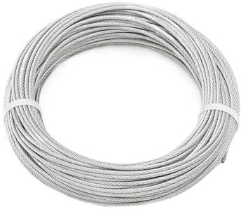 LIUCHUCHU Stahlseil Edelstahl 10 Meter Länge lang 0,5/0,6/0,8/1/1,2/1,5/2/2,5/3/4 mm Draht Stahlseil Flexibles Drahtseil Weiche Kabelleitung 7 * 7 Drahtseil