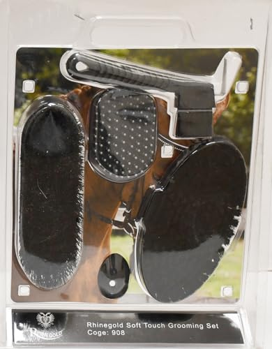 Rhinegold Soft Touch Grooming Blister Pack, Black