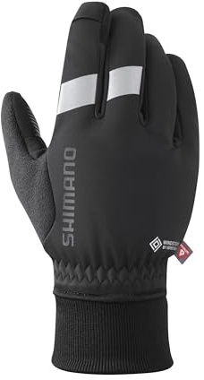 SHIMANO Herren Windstopper Primaloft Handschuhe, Black, L
