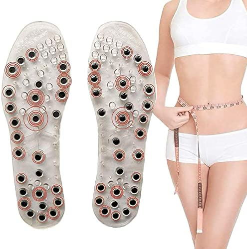 Fußmassage-Pads, Magnetische Komfort-Schuheinlagen, Akupressur-Reflexzonenmassage-Einlegesohlen for Frauen und Männer, Abnehmen bei Plantarfasziitis(37~38)