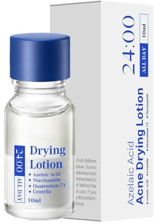 Loción de secado de espinillas | 10 ml de solución de acción rápida | Hidratante facial para piel propensa | Líquido para el cuidado de la piel durante la noche para mujeres, viajes diarios por la