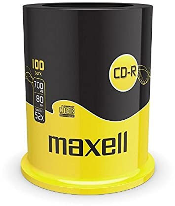 Maxell CD-R 52x Blank Discs 700MB Extra Protection (100 Disk Pack - Spindle)
