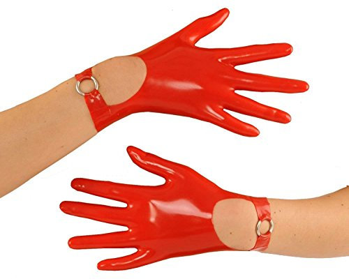 Latex Handschuhe kurz Rubber Gloves, XL rot Anita Berg AB4701