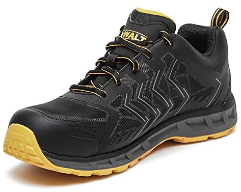 Mountain Warehouse DEWALT Men's Fargo Safety Trainer | Steel Toe Cap | SB SRA Rated | Comfort Fit | Black UK10 (EU44)