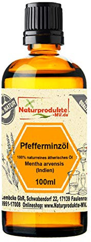 Pfefferminzöl, Mentha arvensis (Ackerminze) 100 ml 100% naturreines ätherisches Öl