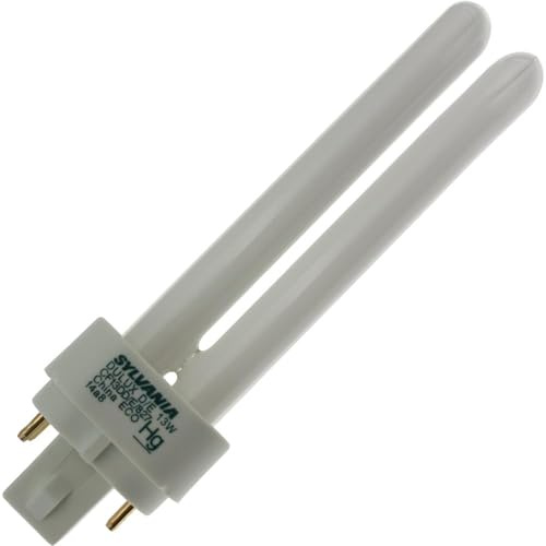Sylvania (20682) CF13DD/E/827/ECO Compact Fluorescent 4 Pin Double Tube,Pack of 6