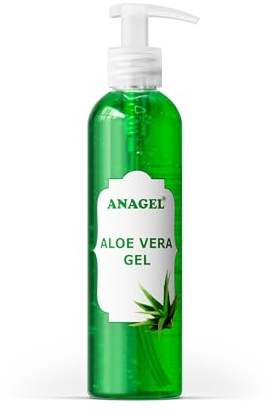 Aloe Vera Gel mit Pumpspender – Natürliche Behandlung für die Haut nach Sonne, Enthaarung, Rasieren etc. (250 ml)