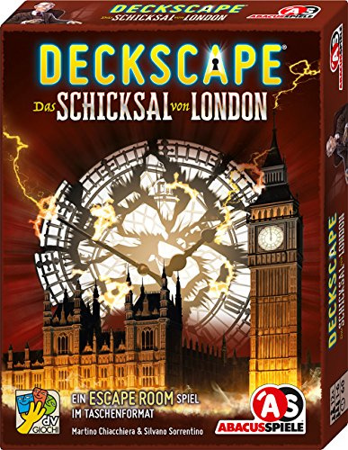ABACUSSPIELE 38173 - Deckscape - Das Schicksal von London, Escape Room Spiel, Kartenspiel, Silver