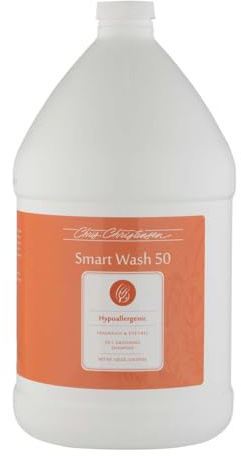 Chris Christensen Smartwash50 Hypo-Allergenic Blend - Professionelles Hundeshampoo für hypoallergene Pflege - Sanfte und beruhigende Reinigung für empfindliche Felltypen, 3,8 l