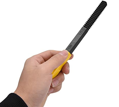 Jadeshay Gewindefeile Metrisch, Gewindedatei zur Gewindewiederherstellung 0.75-3mm mit abnehmbarem Griff