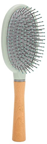 Restokki Palette en Bois Brosse à Cheveux démêlant Brosse à Cheveux poignée Cuir chevelu Massage pagaie Brosse Outil de coiffage pour Cheveux secs et humides
