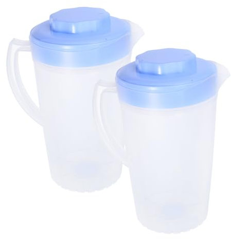 UPKOCH Home Juices Kettle 2pcs Pitcher Cool-Resistant Lid for Water Juice Tea