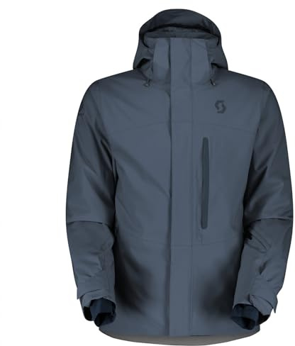 Scott M Ultimate Dryo 10 Jacket Blau - Daunen Warme wasserdichte Herren All-Mountain Skijacke, Größe XXL - Farbe Metal B