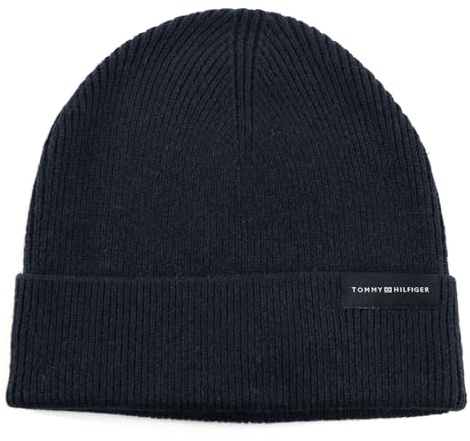 TOMMY HILFIGER Corporate Uptown Wool Beanie Space Blue