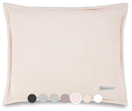 SAUNASOFA Saunakissen 40x50 cm aus Baumwolle in Perlmutt | Sauna Kissen Geschenk, Waschbar & hitzebeständig, Kopfstütze für Sauna & Infrarotkabine, Wellness Zubehör