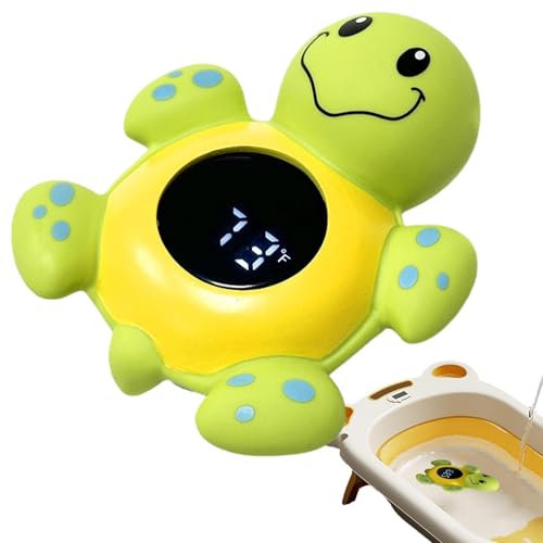 Badewannentemperatur-Thermograph, Badewannen-Thermograph für Kleinkinder,Elektrischer Cartoon-Schildkröten-Thermograph für die Dusche von Kleinkindern - Digitalanzeige-Thermograph mit