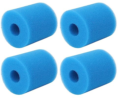 KIMISS 4PCS Tipo H Piscina Filtro Piscina Tipo H Spugna Filtrante per Piscina, Riutilizzabile Lavabile Tipo H Schiuma Filtrante per Piscina, Spugna Filtrante di Ricambio per Piscina,
