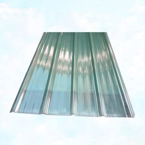Isolierende Dachplatten,FRP-Dachmaterial,Bitumenwellplatten,Regendichte Tageslichtplatten,Wandblech Dachblech,für Ersetzen auf Carport Vordach,Lichtdurchlässigkeit:90% (0.9x1.45m/35x57in,3 Pcs)