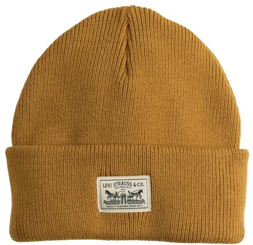 Levi's Gorro para Hombre, Marrón Dorado X, Talla única