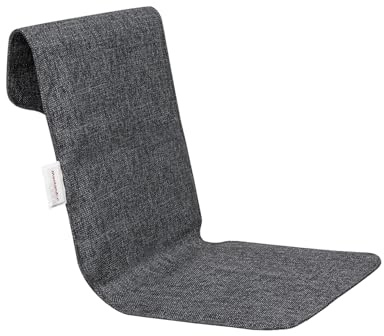 Montandor - Funda de Asiento Calefactora - para Interior y Exterior - para Hogar, Café, Restaurante, Terraza - Tecnología Infrarroja - Sin Cables - Batería Recargable - 48x145 cm - Gris Oscuro