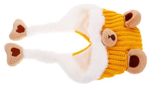 CALLARON Beanie-mütze Mit Cartoon-Frosch Für Kinder Neugeborene Weiches Strick-babymütze-schal-Set