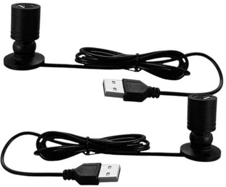 Hemobllo Usb Led Strahler Standstrahler 2 Stück Mit Usb Anschluss Kleiner Drehbarer Innenstrahler Für Vitrinen 1w Warmweiß Kabellose Schrankbeleuchtung Für Schmuck Und Bilder