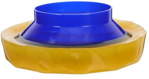 HOLIDYOYO Junta de Inodoro con Brida Flexible Sellado Antiolor Antidesbordamiento Amarillo Alta Elasticidad para Reparación de Taza WC 1 Unidad Uso Doméstico Duradero