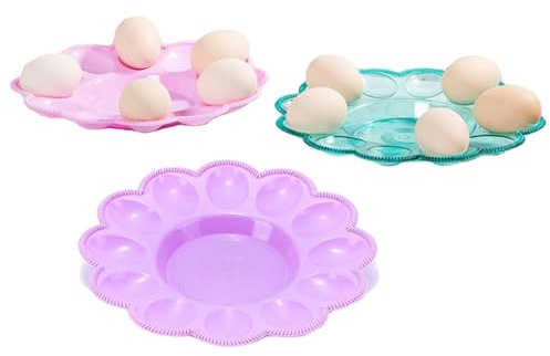 Eierhalter | Eier Servierplattenhalter Set | Mehrteiliges Serviergeschirr Ordnungssystem Dekorative Servierplatte Für Küche Kühlschrank Speisekammer Restaurant Organisation