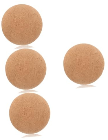 4 Stück Yoga Massageball Kork zur Muskelentspannung für Nacken und Füße und Tragbar Fördert die Durchblutung und Lindert Muskelverspannungen