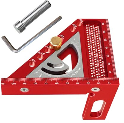 Quadrato per marcatura multipla 3D, goniometro quadrato per la lavorazione del legno, in lega di alluminio ad alta precisione per la lavorazione del metallo, progetti artistici e per la