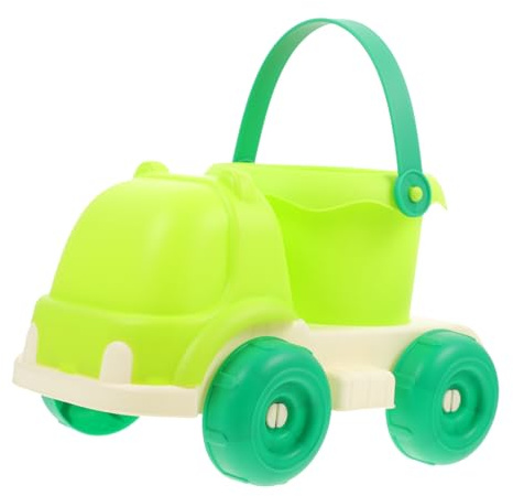 Toddmomy Beach Cartoon Sand Car with Detachable Bucket Fun Sand Truck for Boys for Seaside and Park Activities Lightweight and Sandbox