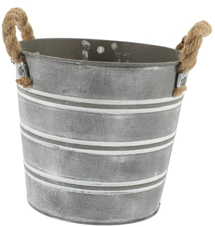 VICASKY Pot De Fleurs Vintage Fer Pot De Fleurs Artistique pour Plantes Succulentes Contenant De Jardinage Simple