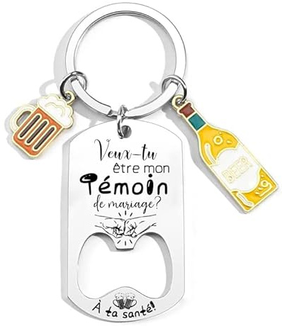 LKJHGF Porte-clef demande témoin de mariage - veux-tu être mon témoin - annonce témoin homme - idée demande témoin mariage fiançailles - carte annonce témoin - annonce mariage - surprise témoin