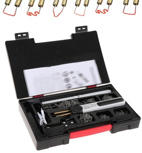 Saldatrice per Plastica Senza Fili, Cucitrice Termica Portatile, Batteria al Litio da 2000 mAh, Riparazione Paraurti Auto, Kit Fai da Te per Saldatura Plastica