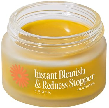FRØYA Organics Instant Blemish & Redness Stopper Balm for Face (1.0 fl oz)