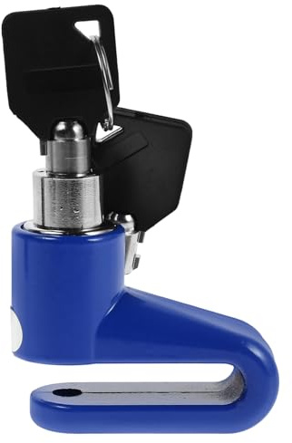 SOESFOUFU Bloqueo de Disco de Freno para Motocicleta y Bicicleta, Antirrobo de Alta Resistencia, Plástico Durable, Diseño Compacto y Portátil Alarma Integrada