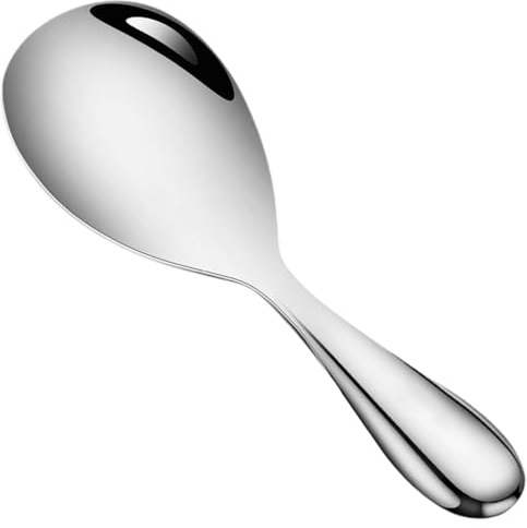 Yardenfun Cucchiaio da Riso in Acciaio Inossidabile Multiuso Design Ergonomico, Utensile da Cucina Resistente per Servire Riso e Patate