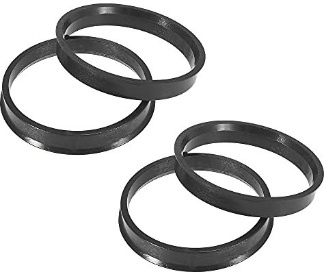 X AUTOHAUX 4pcs Bague de Centrage 60.1mm a 66.1mm Jante Plastique Voiture Moyeu Anneaux Roue Alésage Entretoise