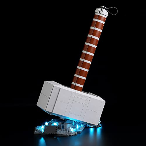 GEAMENT LED Licht-Set Kompatibel mit Lego Thor's Hammer - Beleuchtungsset für 76209 Baumodell (Modell-Set Nicht enthalten)