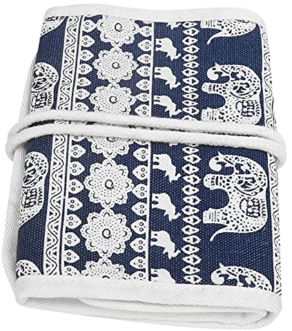 Stricknadeln Case Rollende Häkelnadeln Aufbewahrungstasche Stricknadeln Case Leerer Organizer Leere Häkelnadeln Aufbewahrungstasche mit Reißverschluss(#1)