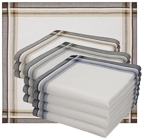 Betz 12er Stofftaschentücher - Herrentaschentücher - Männertaschentücher aus 100% Baumwolle - 40x40 cm - Set LUX 1