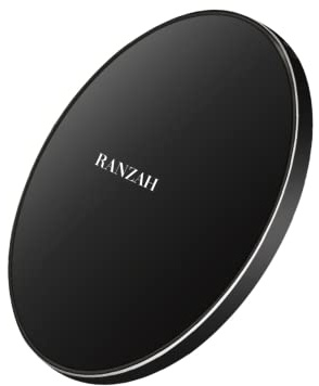 Ranzah Wireless Charger for iPhone16,15,14,13 Pro Max/12/11/Xs Max/XR/X/8 Plus/8,15W Max Fast Charging Pad for Samsung Galaxy S22/S21/S20/S10/S9/S8/S7 Note 9/8/Huawei P30 Pro,5W All Qi-enabled Phones
