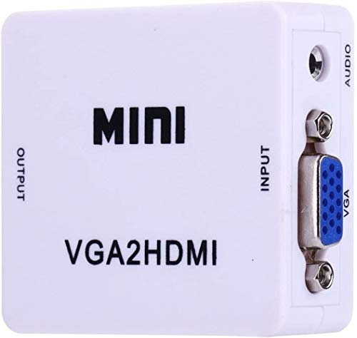 PEPDRO Câbles HDMI, HD 1080P HDMI Mini VGA vers HDMI Scaler Box Audio Video Converter numérique