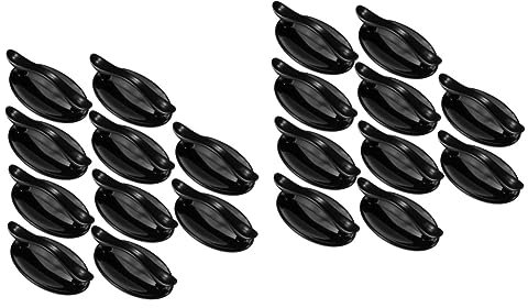 Housoutil 2 Sets Massive Schubladengriffe Schrankknöpfe Zuggriff Für Küchenkommodentüren Schrank Schwarz 10 Stück * 2