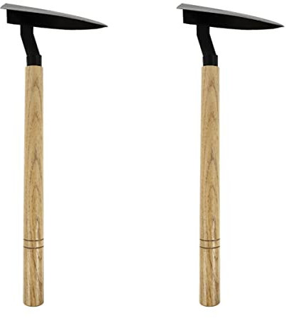 KONTONTY 2 Pièces Houe À Bois Triangulaire Petite Houe De Jardin Houe À Main Agricole Outils De Jardinage Houe À Main Outils Agricoles Houe Outil De Jardin Outil De Houe Triangulaire En