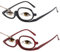 ExcellaElite Make up Glasses 2 PCS,Magnifying Makeup Glasses Flip up Lens Uk Only 250 Degrees with Flip-Up Lens Perfect for Makeup Application & Reading,Clear Vision & Stylish Design