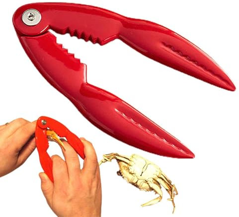 Lobster Crab Claw Cracker - Stainless Steel Lobster Tongs | Portable Shellfish Crab Cracker Cracker for Family Dinners, Picnics, Barbecue