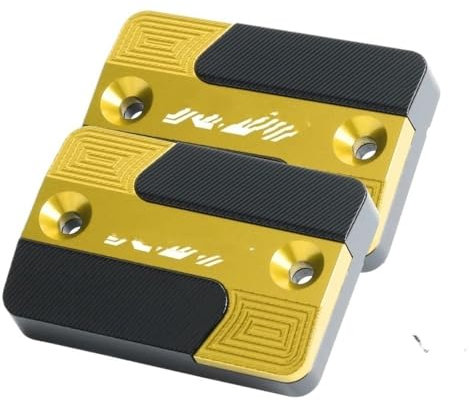 Vorne Hinten Flüssigkeit Reservoir Abdeckung Für XDV250si Für XDV300i Motorrad Vorne Kupplung Bremsflüssigkeit Reservoir Kappen Öl Tank Abdeckung(Yellow)
