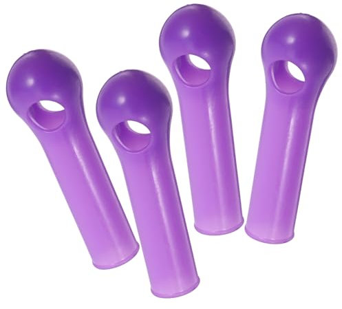 Amosfun 4pcs Mop Handle Grip Replacement Broom Handle End Sleeve Tube Grip for Parts