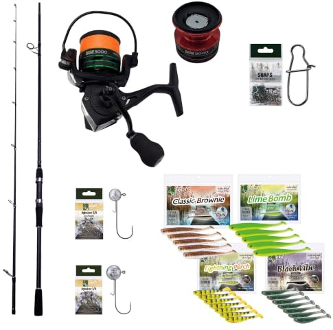 Zite Fishing Inzite Base Stick Rutenserie | Spinnrute Set Barsch Zander | Hecht Rute aus 24T Carbon in 225 cm 255 cm & 5–85 g | Angelrute zweiteilig mit Eva Griff Hakenöse & Futteral Angelruten